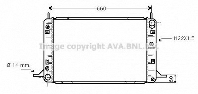 AVA QUALITY COOLING fd2113 -  Радиатор, охлаждение двигателя